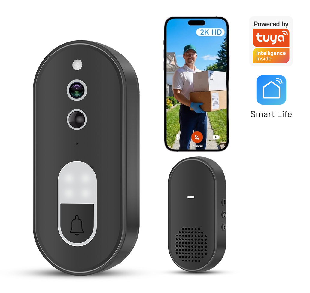 Home Security Premium - Sonnette vidéo sans fil WiFi Tuya