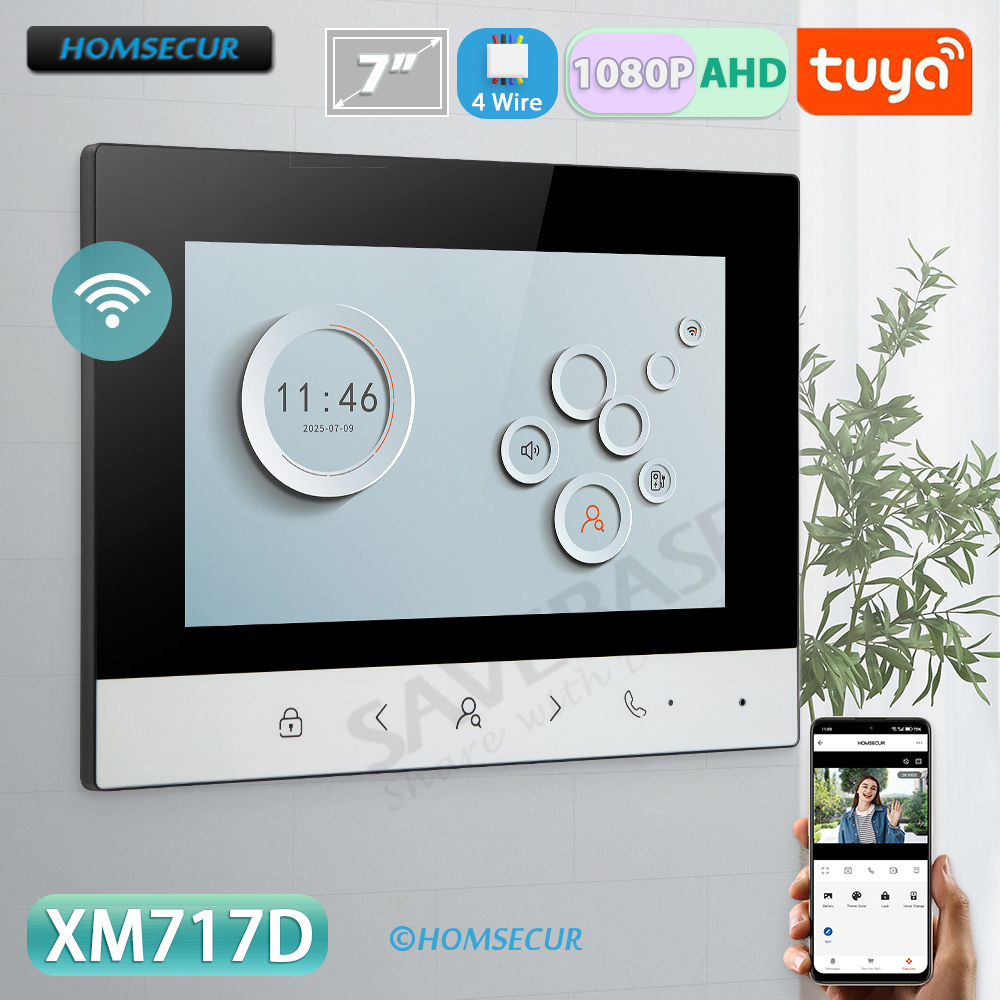 Home Security Video - Moniteur intérieur intelligent Tuya WIFI avec