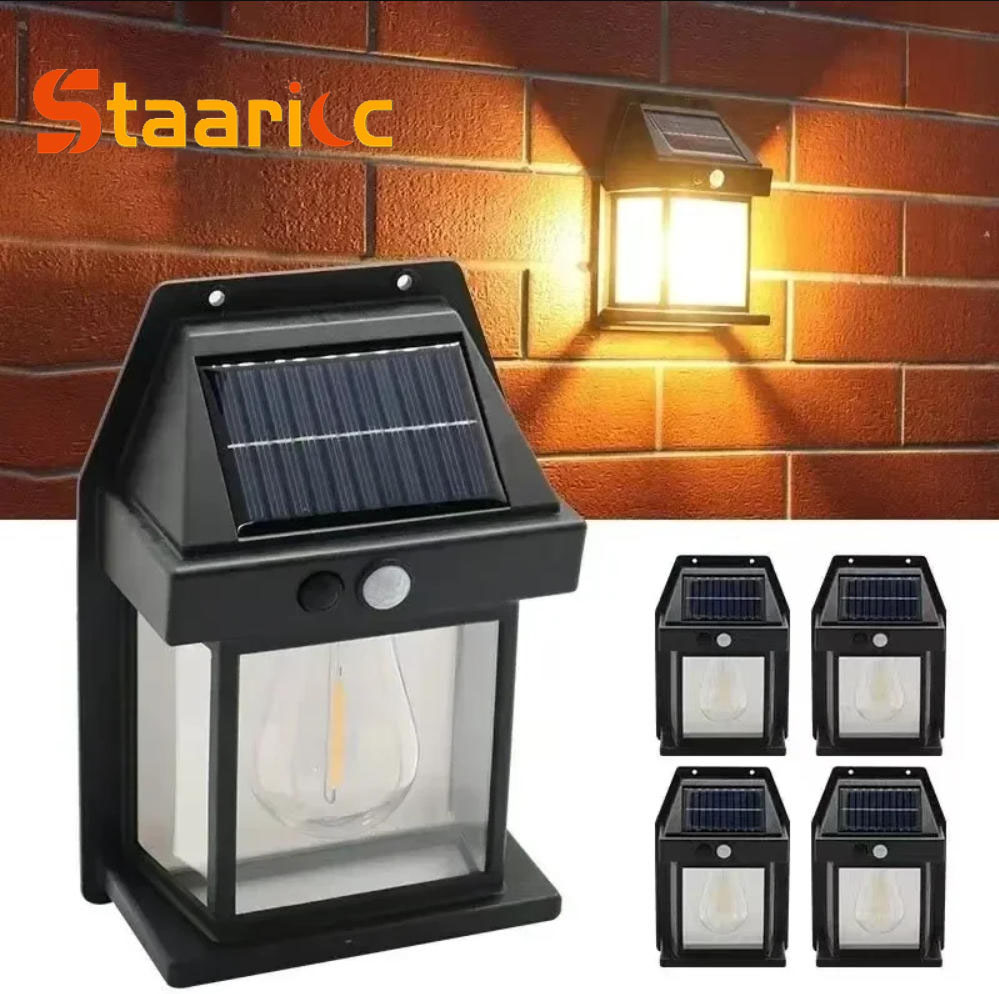 Solar Security Light - Lampe murale solaire extérieure en tungstène