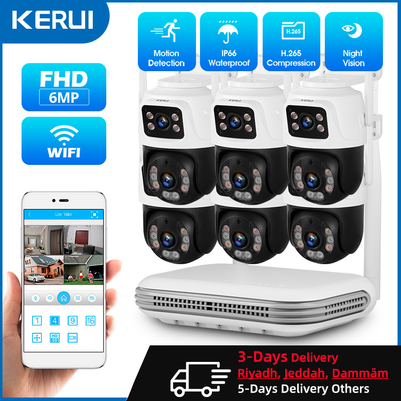 Home Security Video - KERUI Étanche 6MP HD Sans Fil