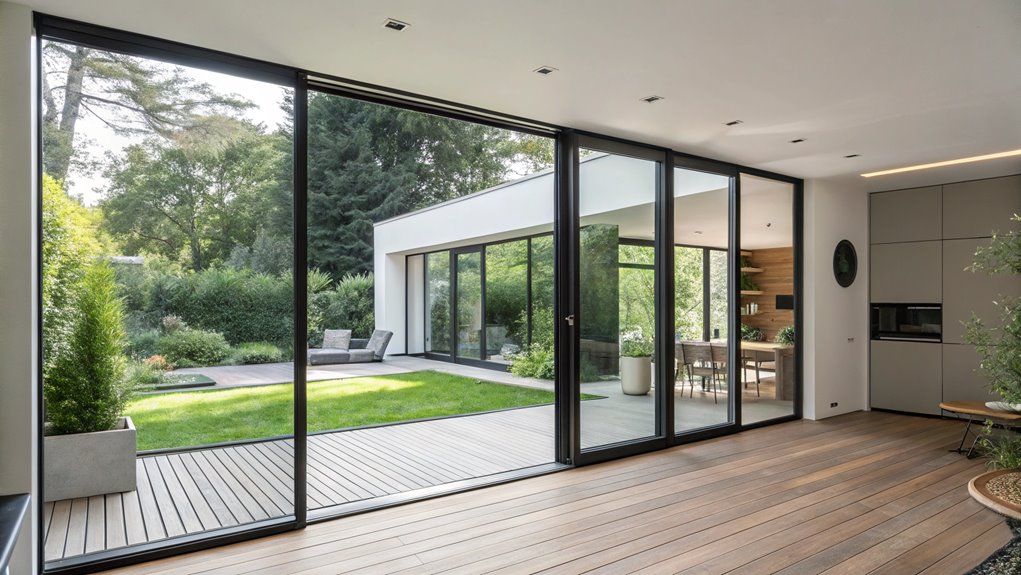 Home Security Providers - Porte coulissante en verre avec conception