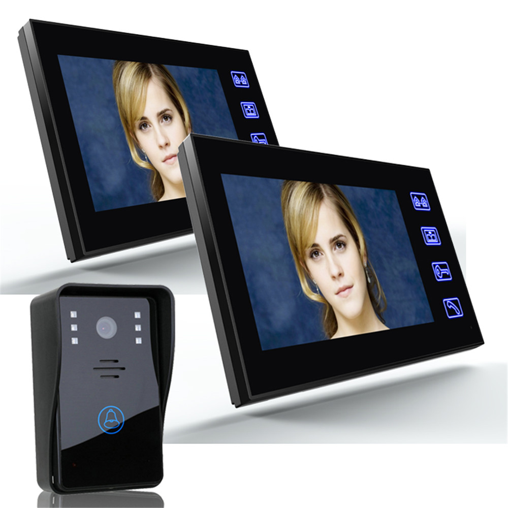 Home Security Doorbell Camera - Interphone vidéo 7 pouces avec 1