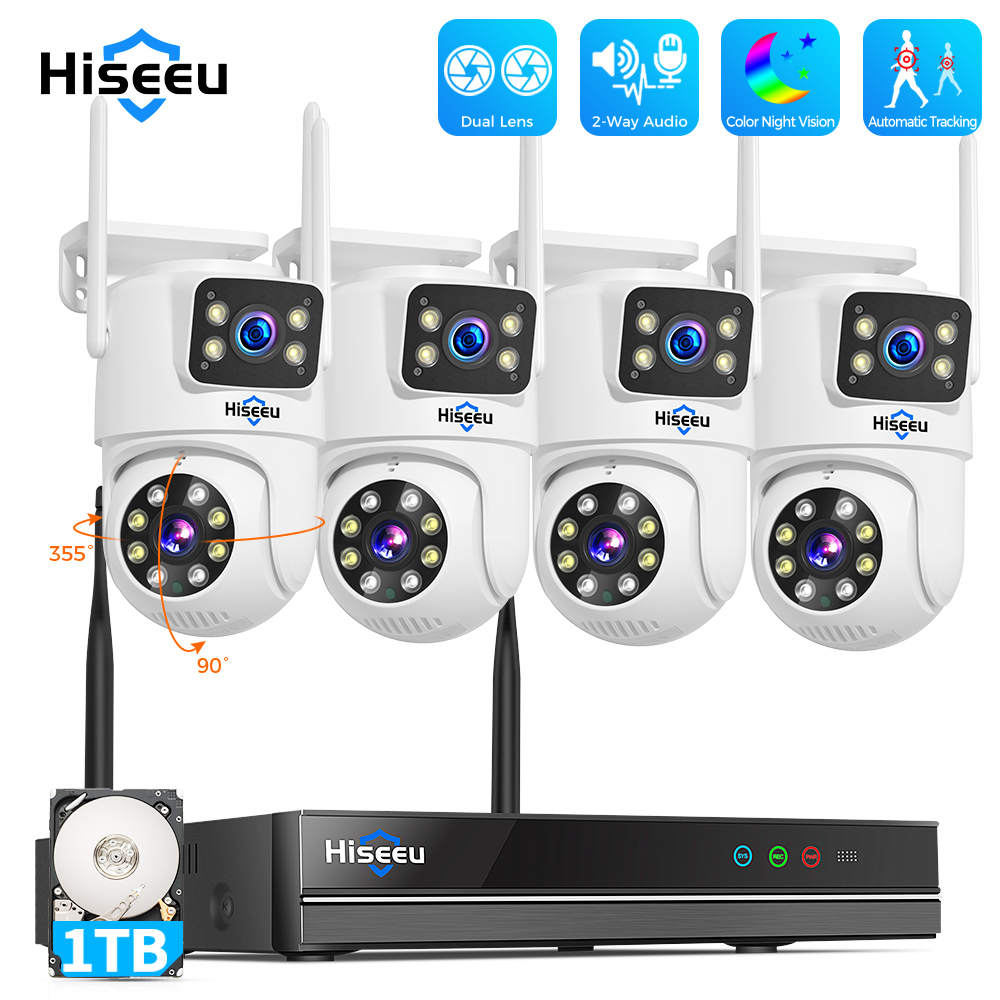 Home Security Premium - Kit de système de sécurité Hiseeu