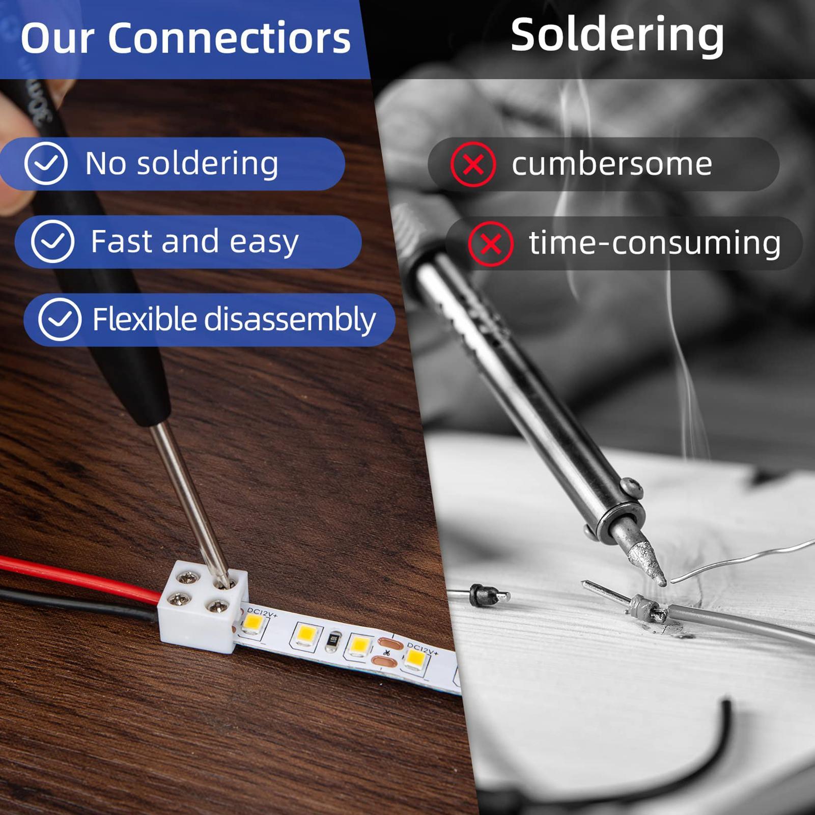 Connecteurs de bande LED de 8  - Home Security Providers avis et prix