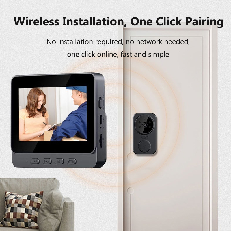 Sonnette vidéo sans fil WiFi 4 - Home Security Doorbell Camera avis et prix