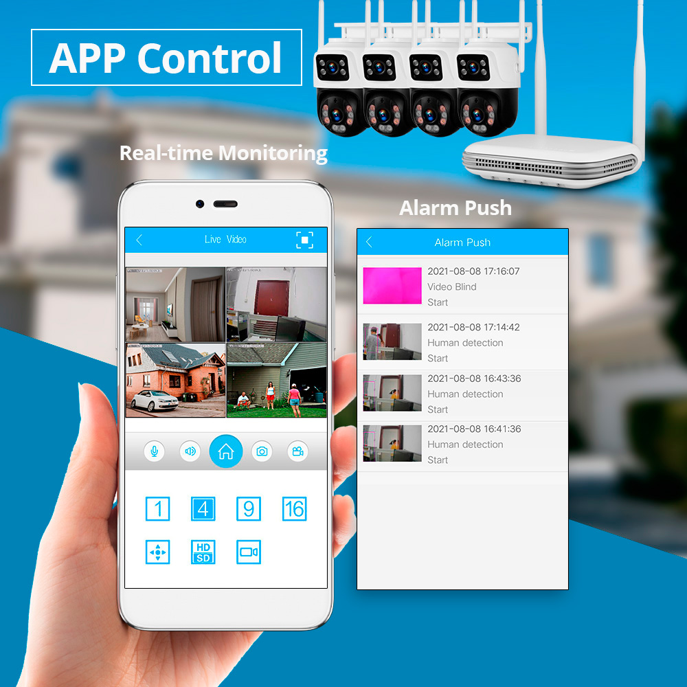 KERUI Étanche 6MP HD Sans Fil  - Home Security Video avis et prix