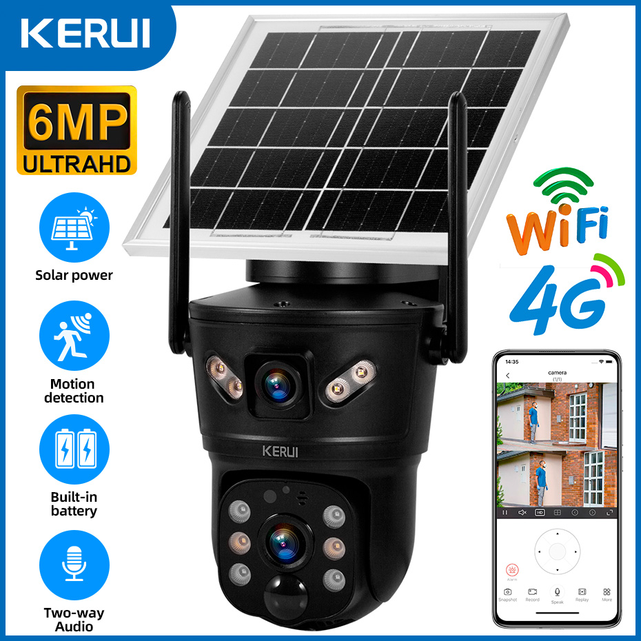 KERUI Caméra solaire extérieur - Home Security Video avis et prix