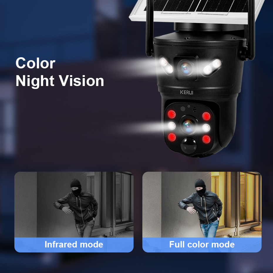KERUI Caméra solaire extérieur - Home Security Video avis et prix
