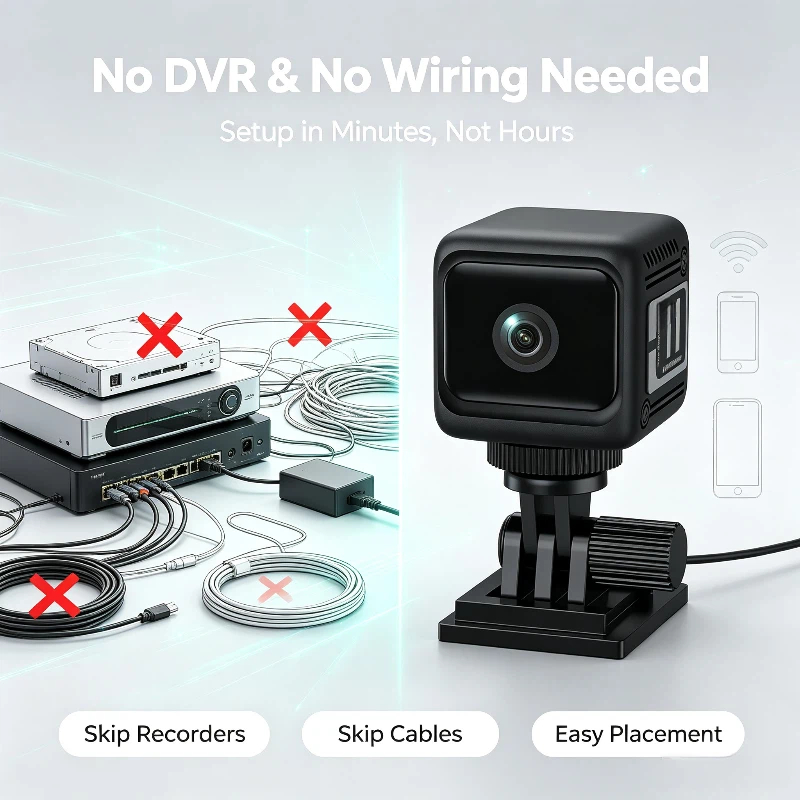 Caméra WiFi W11 Mini HD, longu - Home Security Premium avis et prix