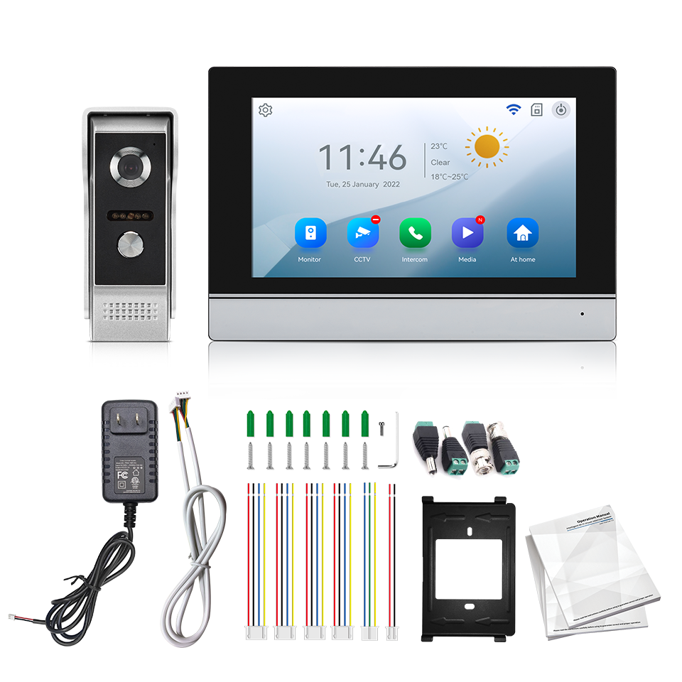 Visiophone avec écran IPS de 7 - Home Security Doorbell Camera avis et prix