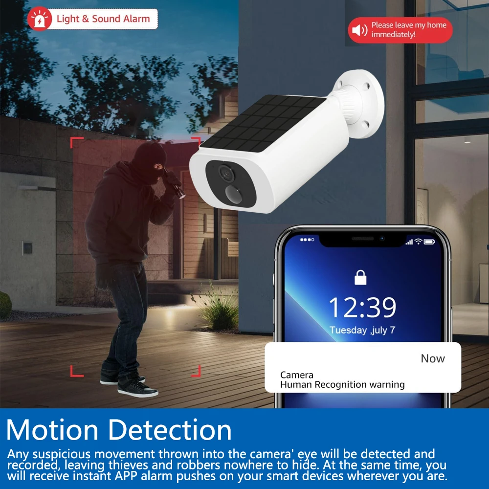 Caméra de sécurité solaire Tuy - Home Security Premium avis et prix