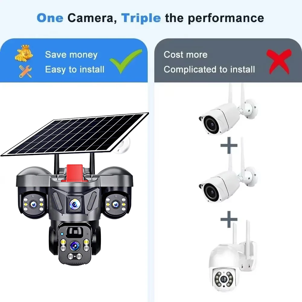 KERUI extérieur PTZ 6MP 4G SIM - Home Security Video avis et prix
