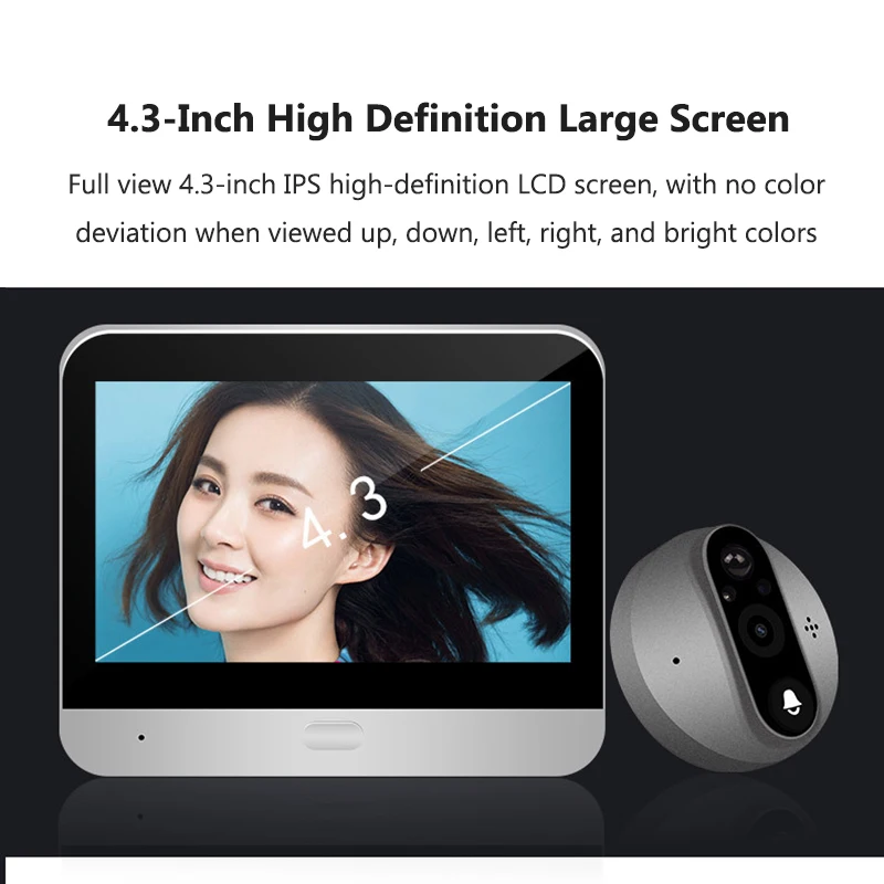 4.3 pouces WiFi Tuya sonnette  - Home Security Doorbell Camera avis et prix