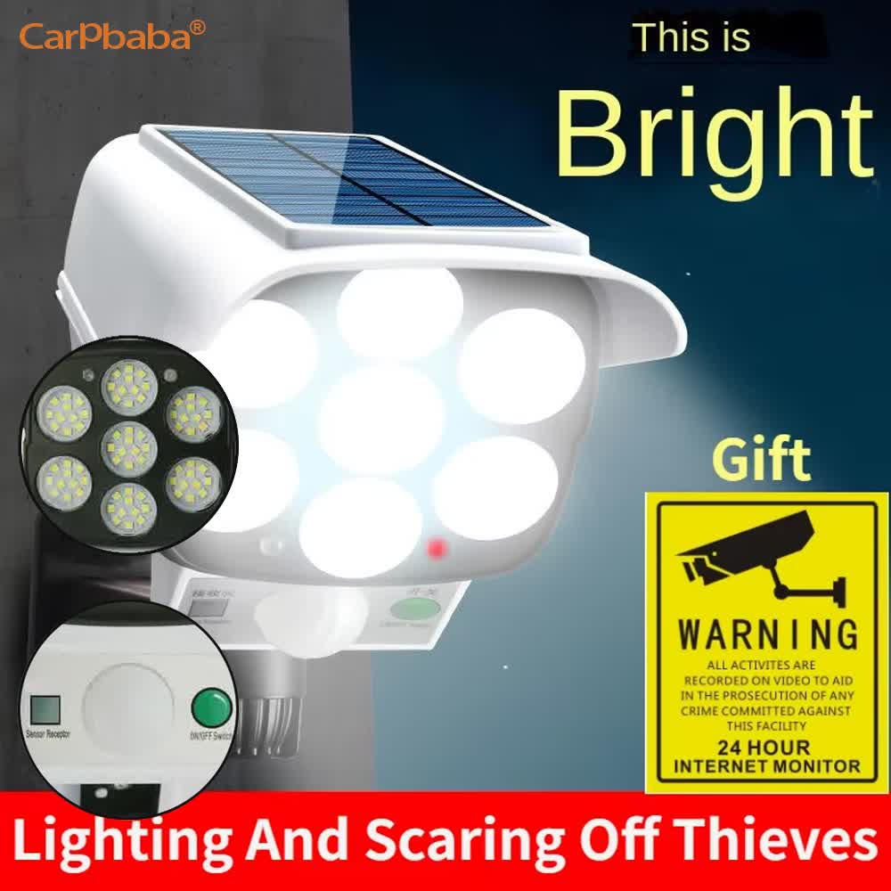 Lumière solaire extérieure cap - Solar Security Light avis et prix