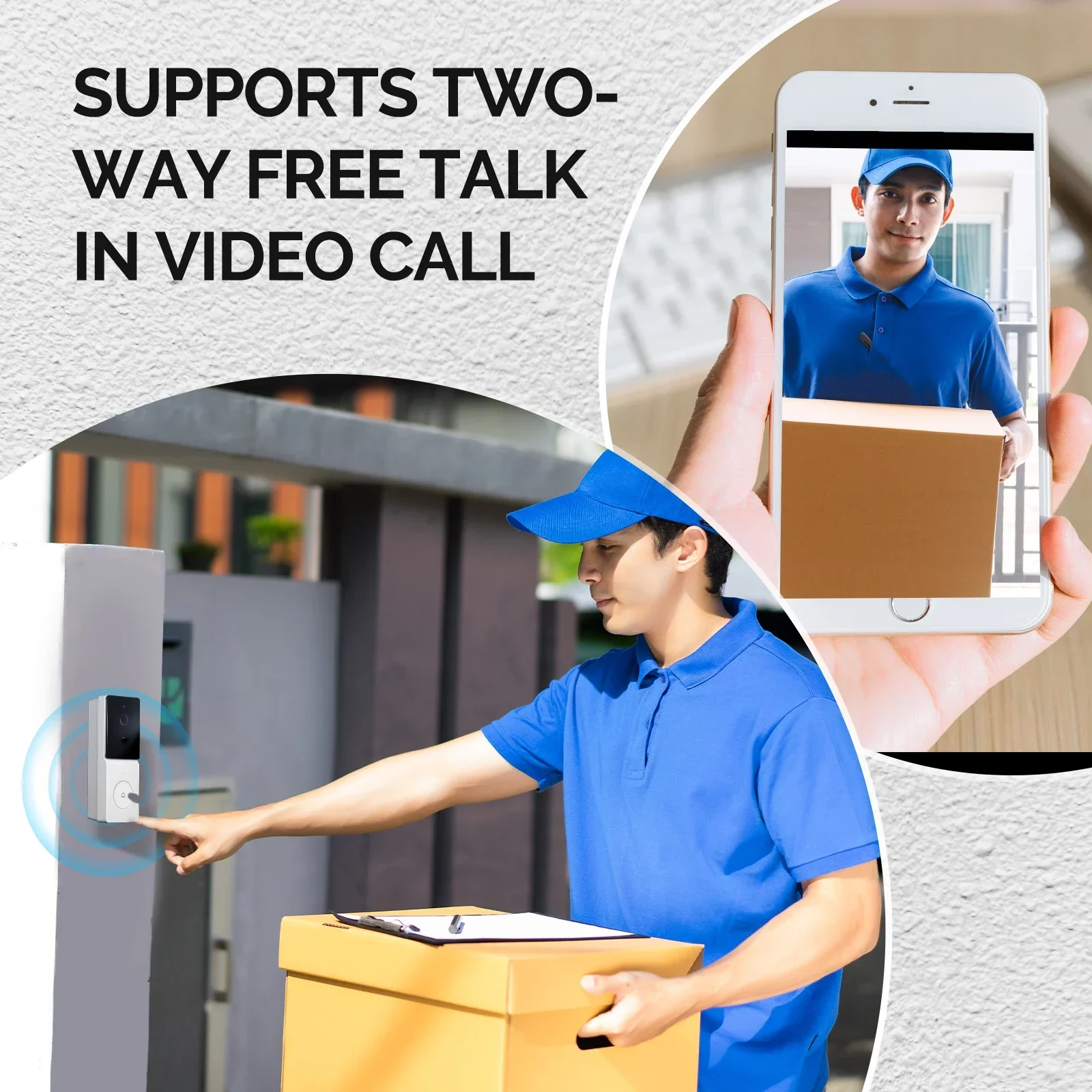 MOES-Sonnette vidéo WiFi intel - Home Security Doorbell Camera avis et prix